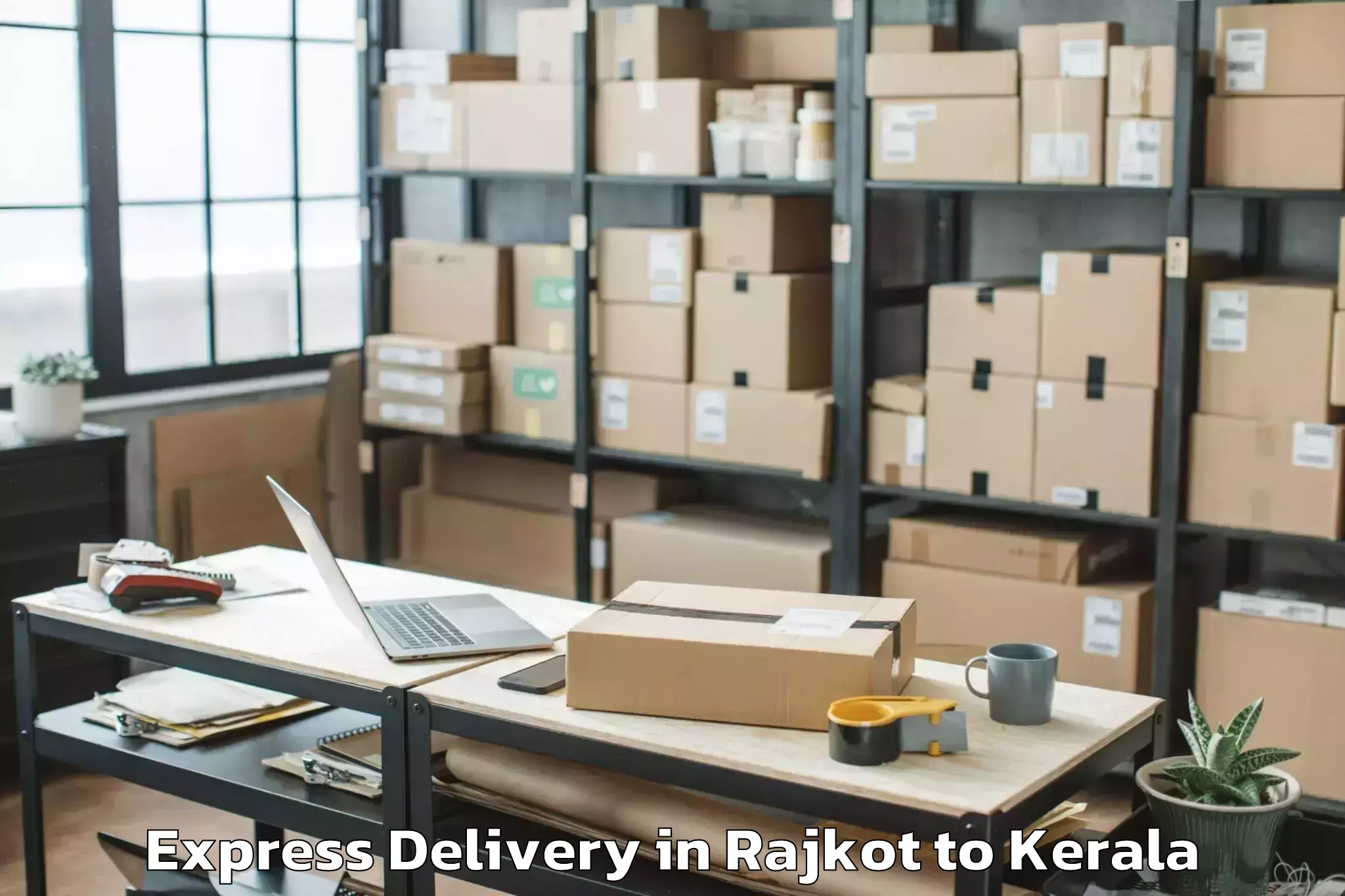 Top Rajkot to Kunnamkulam Express Delivery Available